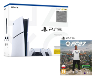 Sony PlayStation 5 Slim + DualSense White + EA Sports FC 27 - 1601702 - zdjęcie 1